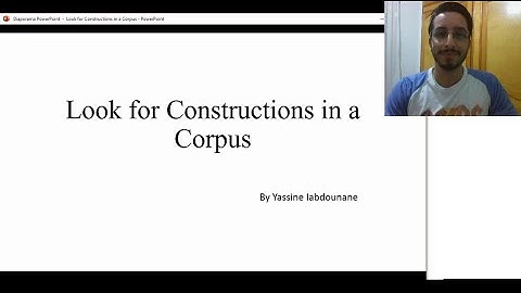 #6 Introduction to Corpus Linguistics - Look for Constructions in a Corpus.