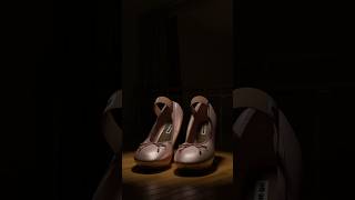 3D artwork of Miu Miu satin ballet pumps 🩰✨🤍 #3d #blender