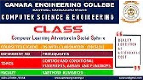 VTU DS LAB 18CSL38 DATA STRUCTURES LABORATORY PREREQUISITES FOR DS LAB E1 L1