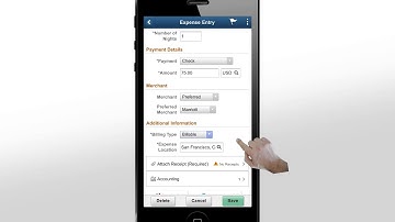 PeopleSoft Fluid Expenses - Advanced Features