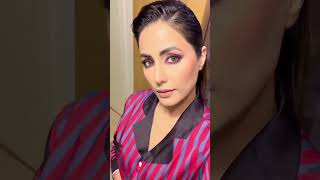 Hina Khan Latest Hot Red Look Photoshoot Bts