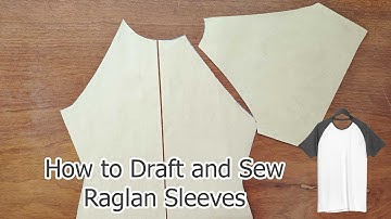 👕How to Draft and Sew Raglan Sleeves T shirt