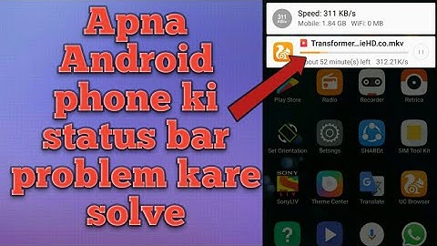 How to solve UC browser status bar problem || by MOHIT KHATIK