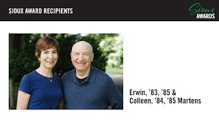 Erwin, 83, 85 And Colleen, 84, 85, Martens Receive 2021 Und Sioux Award