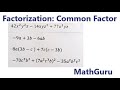 How to Factorize Algebraic Expressions | Common Factor |Grade 8-9 | GCSE | Examples 2