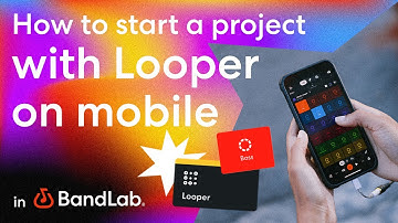 How to start a Looper project on mobile then edit using BandLab