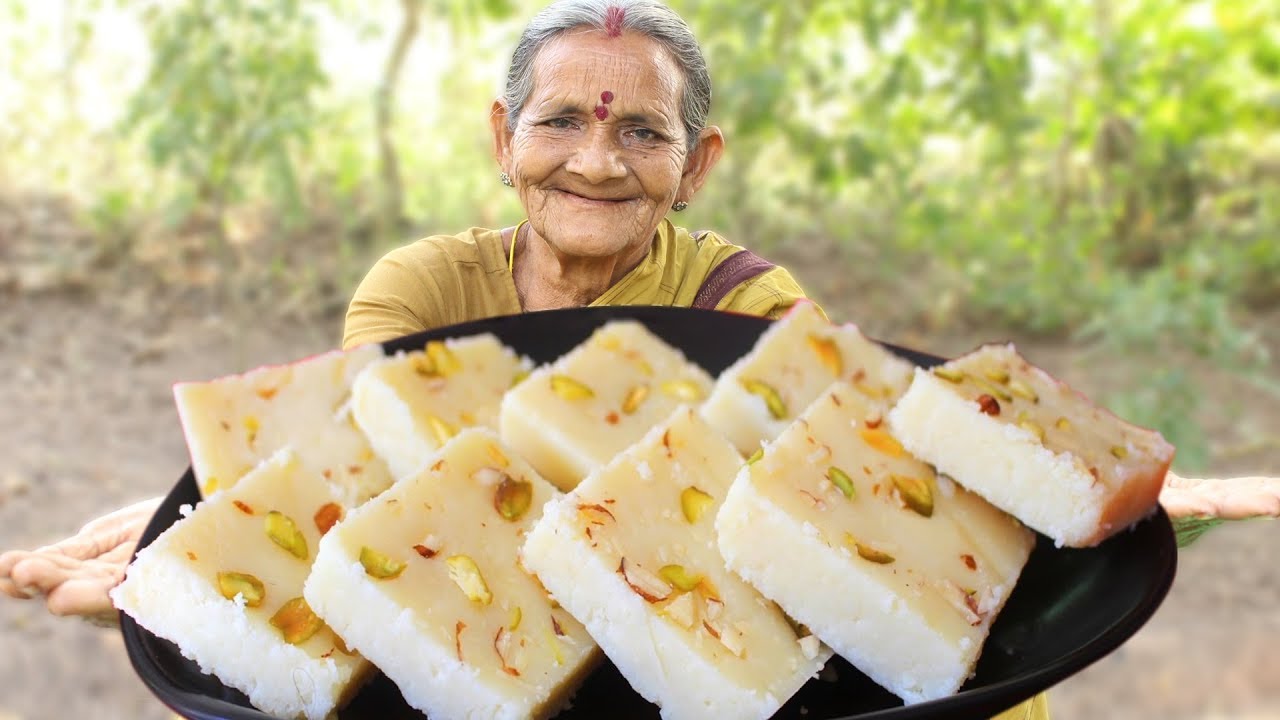 Milk Powder Burfi Recipe | मिल्क पाउडर की बर्फी by Granny || Myna Street Food