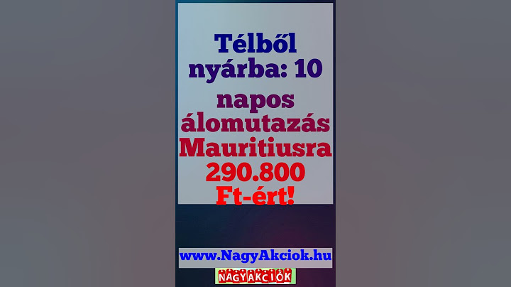 Télből nyárba: 10 napos álomutazás Mauritiusra 290.800 Ft-ért! #Shorts