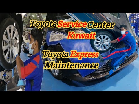 How to Services a Toyota Car // Car Services in Kuwait // Toyota Company Car Servicing // Siva TSP