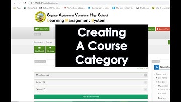 Creating a Course Category in LMS (Tutorial)