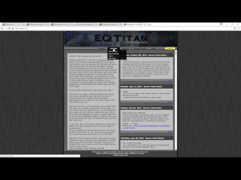 Wandering through EQ Titan: New Player Tutorial - Account Creation