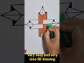 This video tutorial shows you how to create a 3D optical illusion drawing