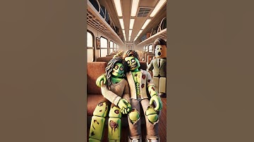 OMG! 😬😬 Zombie Couple on a Roblox Train! 🧟‍♂️❤️🚊 #roblox #funny #humor #cartoon #zombie #shorts