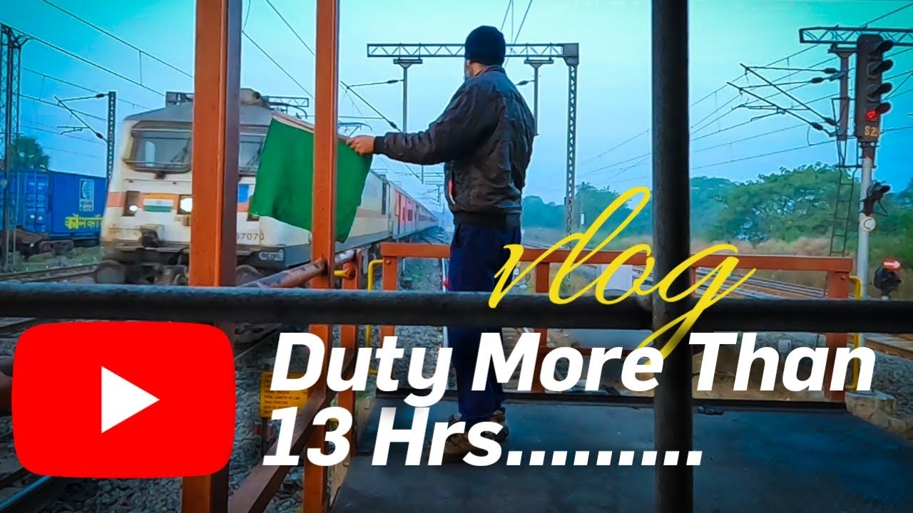 Train Manager Sign On To Sign Off Duty | 13 घण्टे से ज्यादा ड्यूटी 🤔🤯🙄 #therivalworld #trainmanager