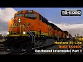 Eastbound Intermodal Part 1 - Montana Hi-Line - BNSF ES44DC - Train Simulator 2020