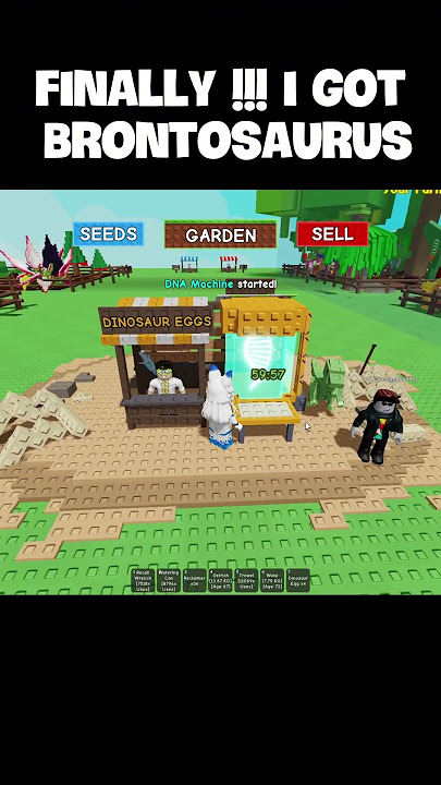 Finally, i got  Brontosaurus !!!  #roblox #growagarden