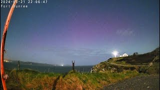 Fort Dunree Live Camera Test - Northern Lights - Aurora Borealis - Donegal - Wild Atlantiic Way