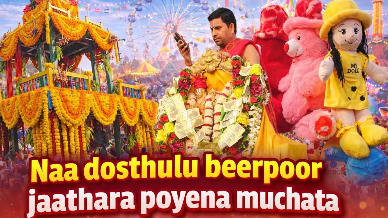 నా దోస్తులు బీర్పూర్ జాతర పోయిన ముచ్చట // #villagefestival #villagefair #devotional #vlog #subscribe