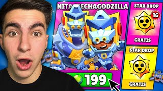 SHOPPO NITA MECHAGODZILLA ed APRO 17 STAR DROP su Brawl Stars!