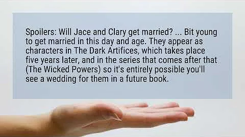 Do Jace and Clary end up together?