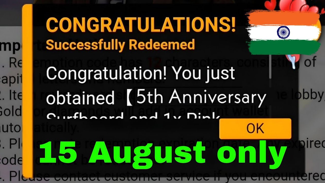 FREE FIRE | FF REDEEM CODE TODAY 15 AUGUST FREE FIRE REDEEM CODE TODAY | 15 AUGUST | REDEEM CODE