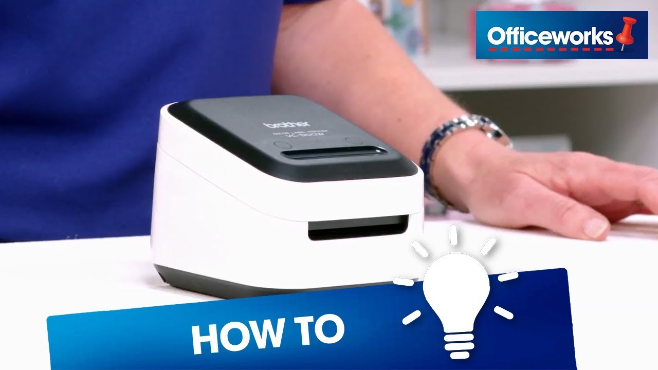How to set up the Brother VC-500W Colour Label Printer 
