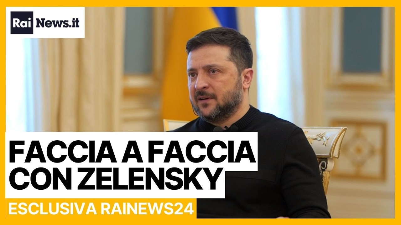 Faccia a faccia con il Presidente ucraino Zelensky
