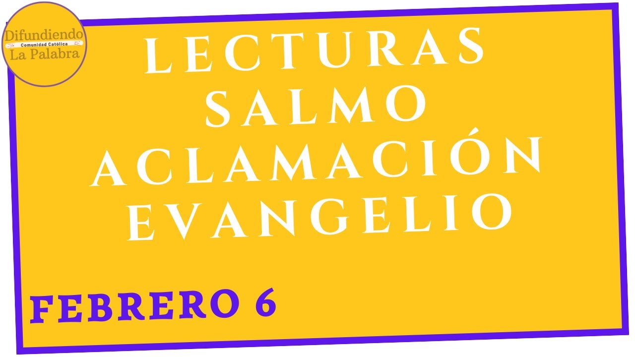 ️Lecturas Y Evangelio de hoy ️ Jueves 6 De Febrero De 2025 ️ Lectio ...