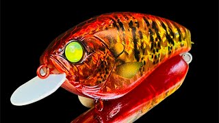 How to Paint a Custom Holographic Lure using Insane Custom Stencils in Red Inferno Gill