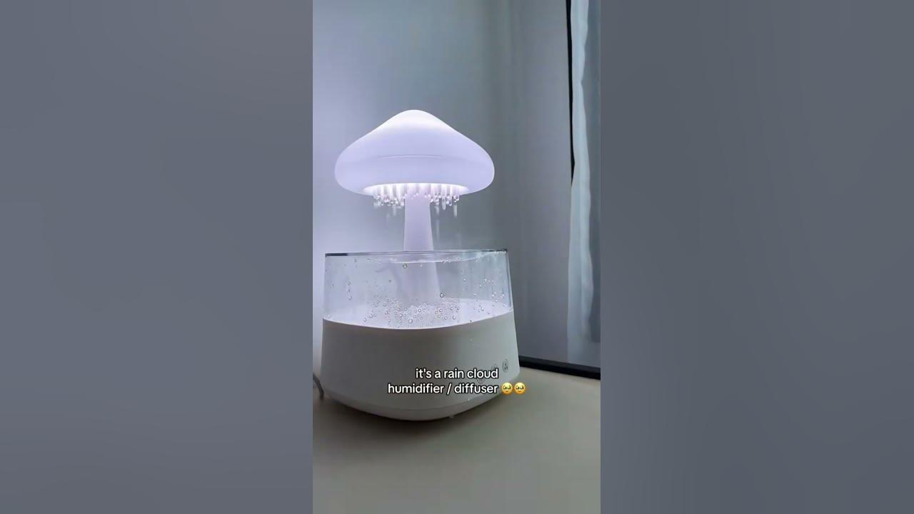 Rain cloud mushroom humidifier 🌧️ #giftideas #anxiety #relaxing #aesthetic