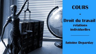 Qualification du contrat de travail, CDD et rupture du contrat - Cours soutien en droit du travail