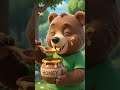 A bear eat honey #cartoon #cartoonvideo