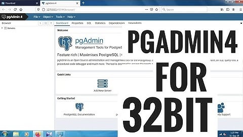 Pgadmin4 for 32 bit | pgadmin4 installation for 32 bit architecture | no error