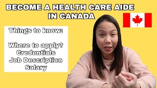 Apply as a health care aide in Canada, things to know, missyownz