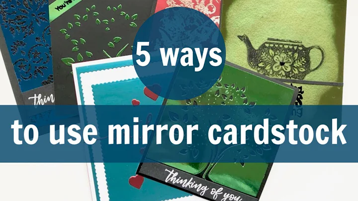 5 ways to use Mirror Cardstock