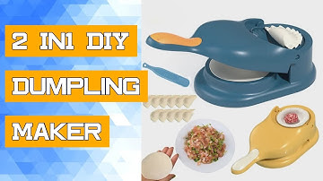 2 In1 DIY Dumpling Maker  Presser Manual Labor-Saving Empanadas Dough Skin Molder Machine Kitchen Ga