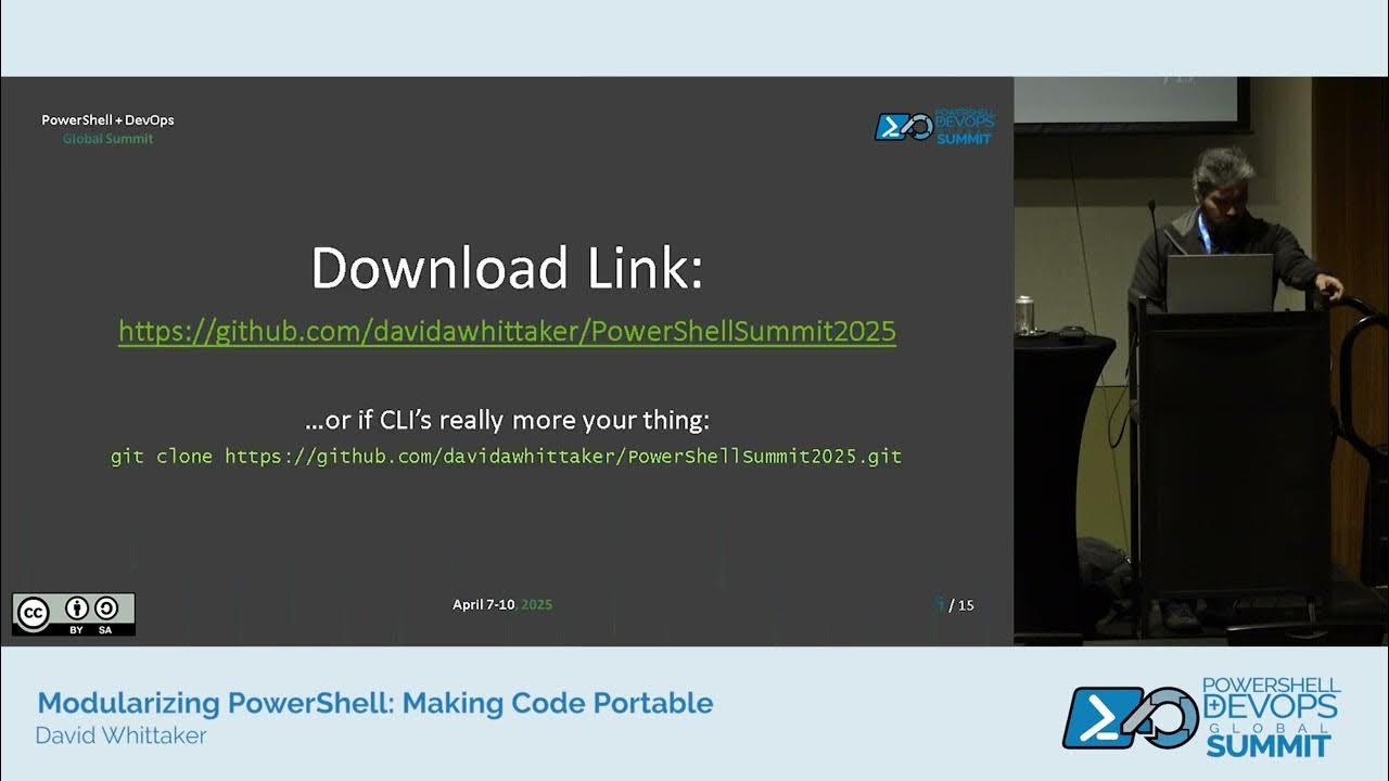 Modularizing PowerShell: Making Code Portable by David Whittaker - YouTube