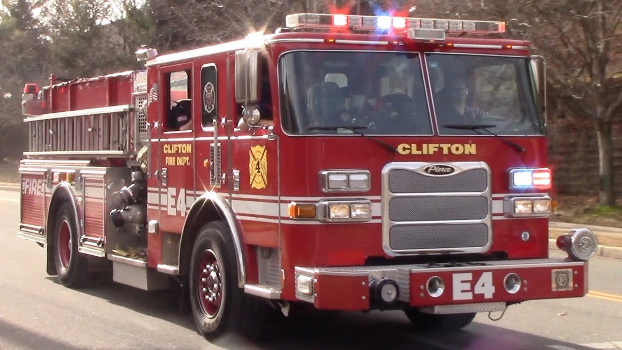 Clifton Fire Department Engine 4 Responding 11120 YouTube