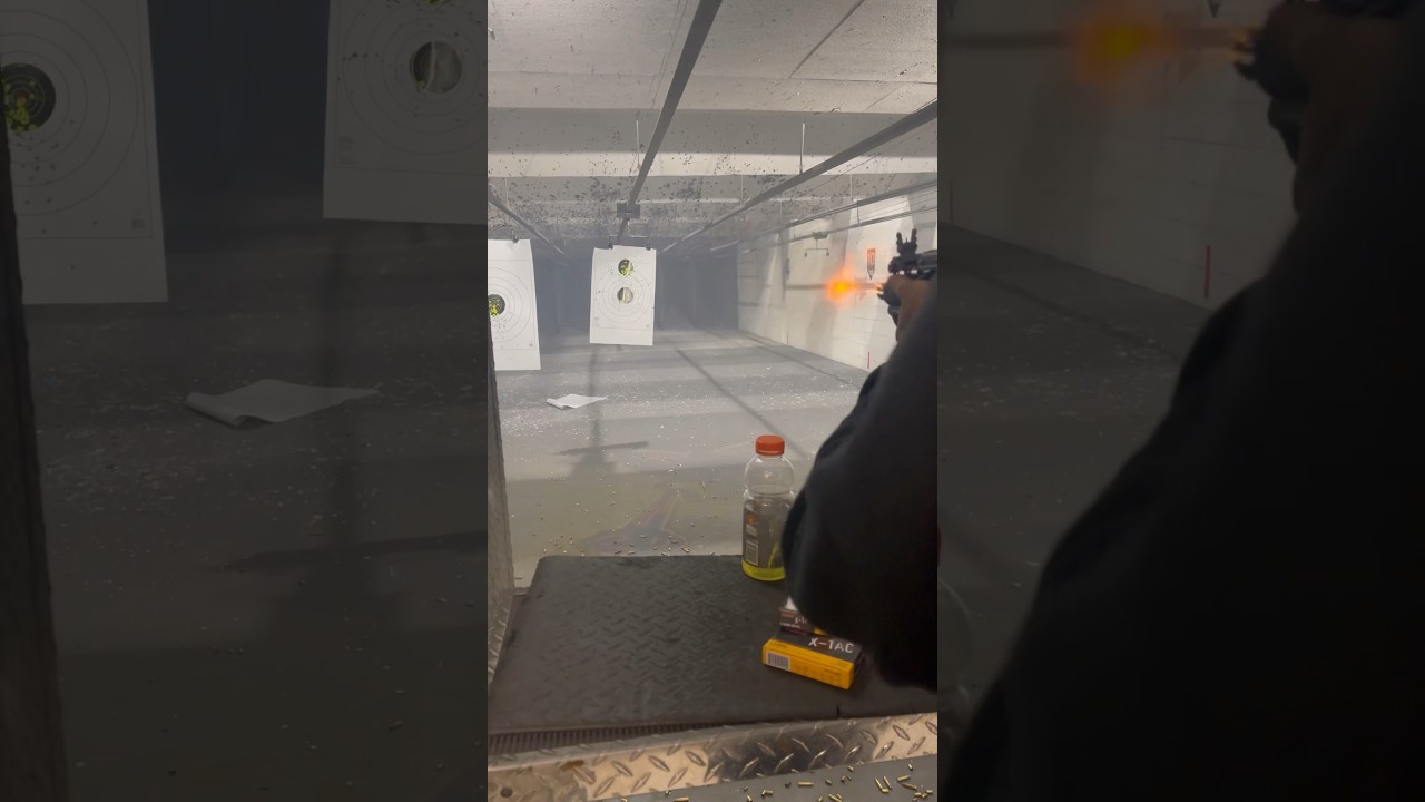 Binary Trigger Mag Dump💨 #gunrange #guns #shooting #gunsafety #foryou #fyp #shorts #556