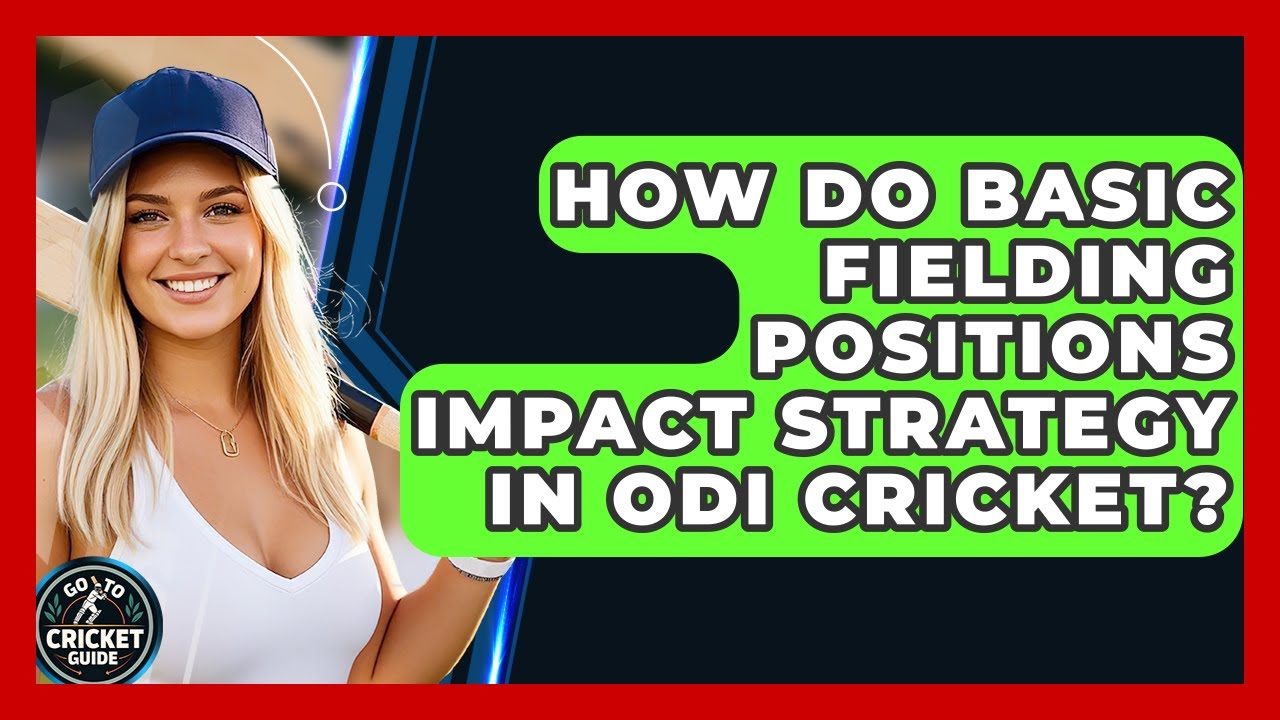 How Do Basic Fielding Positions Impact Strategy In ODI Cricket? - Go-To Cricket Guide