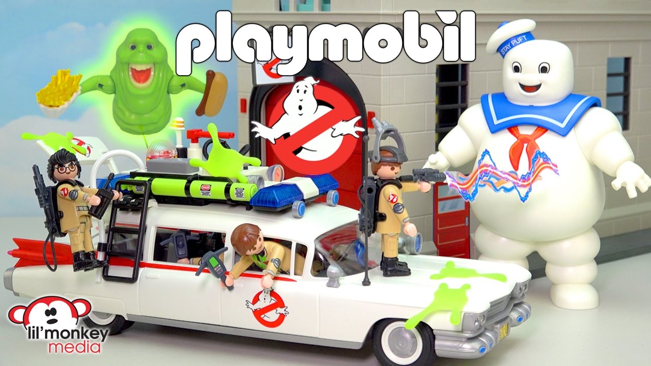 👻 playmobil ghostbusters collection ecto1 car fire
