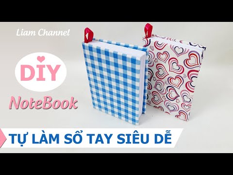 Cách làm Sổ Tay siêu dễ | How to make a paper little book | DIY Paper Book | Liam Channel | Foci