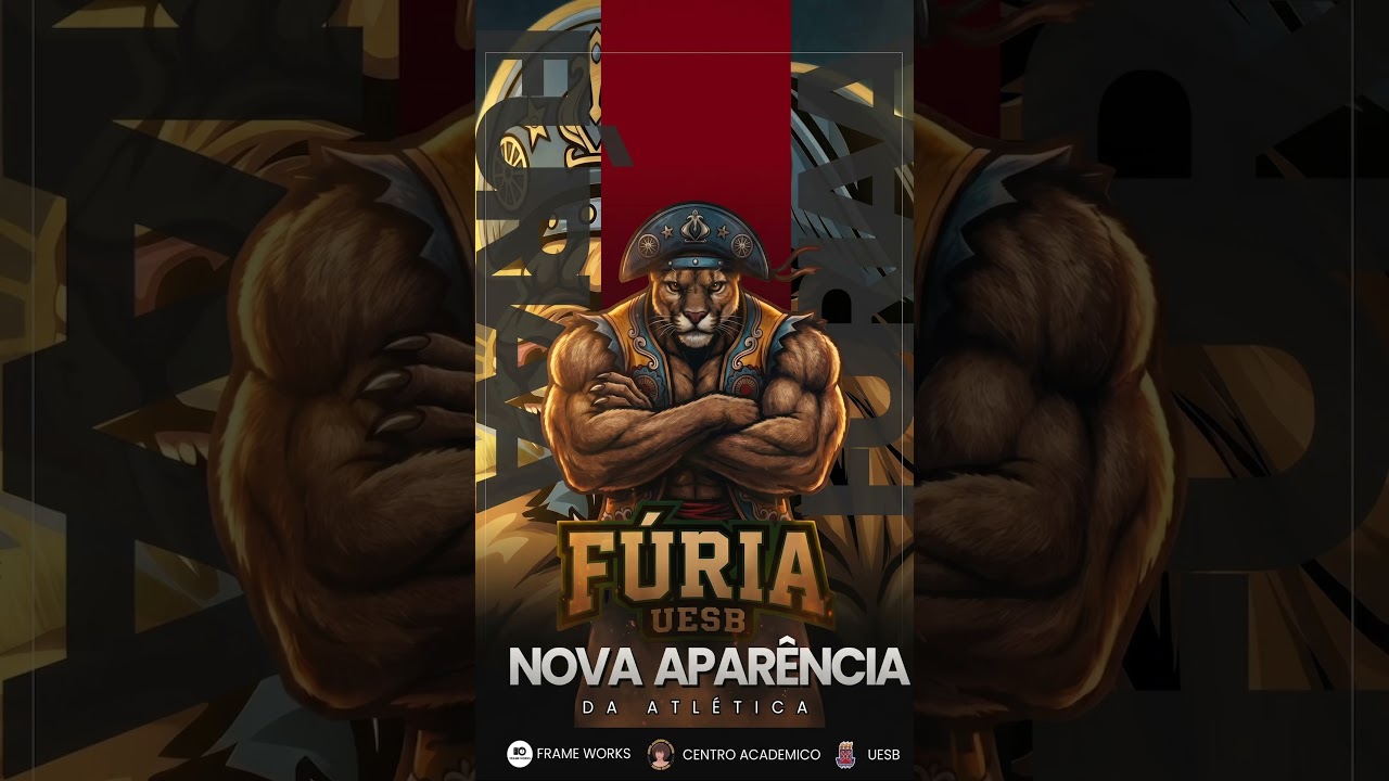 Criação de mascotes, para atlética mais edição de banner