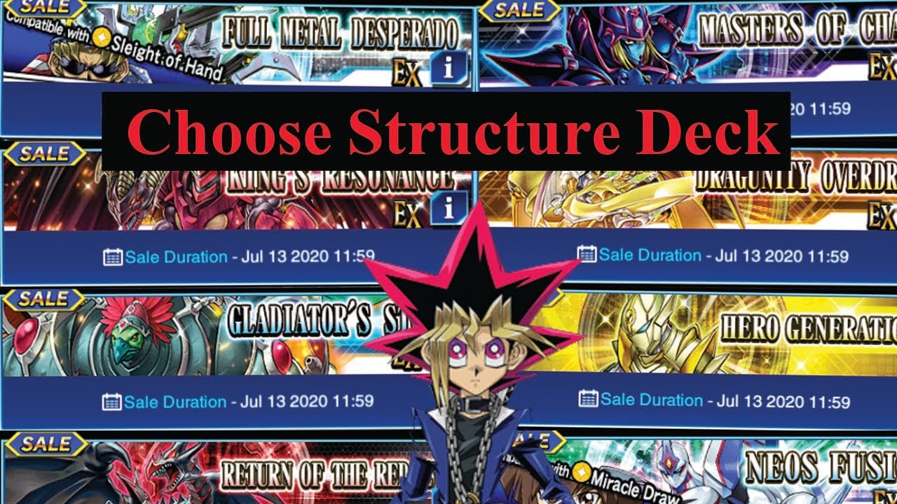 เกม กาด ยู กิ  2022  (Yu-Gi-Oh! Duel Links) มือใหม่หรือกลับมาเล่นใหม่ ควรเล่นเลือกใช้ Structure Deck อันไหนดี (EP.569)