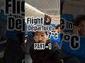 Flight Departure in -7°C 🛫🥶 PART -1  #trendingshorts #minivlog #trending