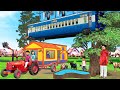 Tractor House Tree Train House Comedy Video Rail Gadi Desi Jugad Funny Hindi Kahaniya Comedy Stories