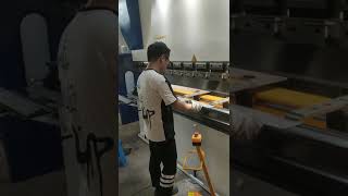 100Ton CNC Press Brake 4 1axis Test Working Demo 100Ton CNC Press Brake 4 1axis Test Working Demo