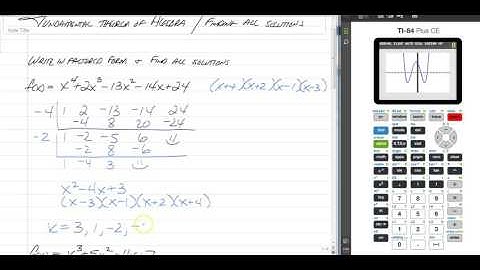 Fundamental Theorem Algebra