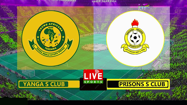#live #football YANGA SC  4 -  0  TANZANIA PRISONS SC NBC PREMIER LEGUE