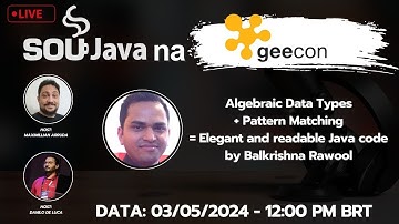 SouJava na Geecon - Algebraic Data Types+Pattern Matching=Elegant Java code by Balkrishna Rawool